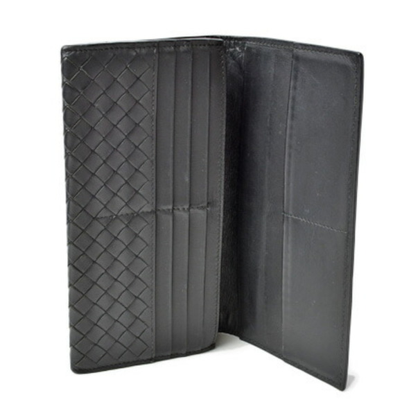 Bottega Veneta Wallet Men's BOTTEGA VENETA Long 156819 V4651 1000 Intrecciato... - Picture 6 of 12